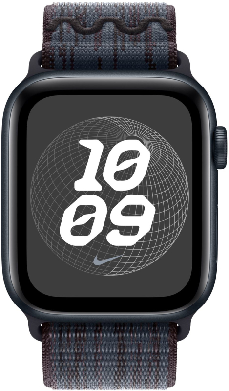 Ремешок Apple Nike Sport Loop 46 мм, черный/синий