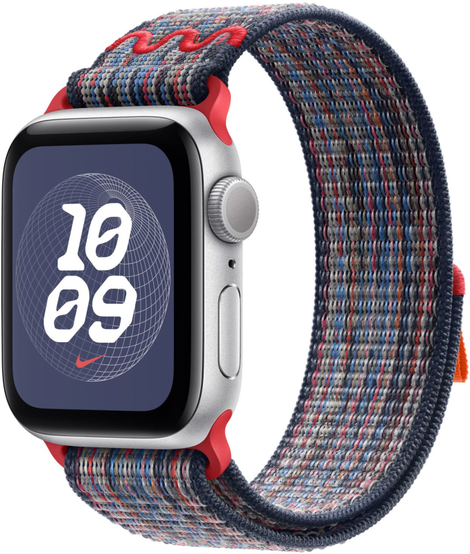 Ремешок Apple Nike Sport Loop 42 мм, синий/красный