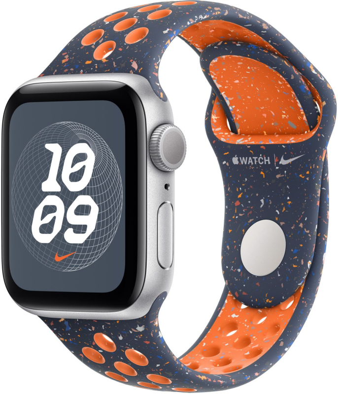 Ремешок Apple 42 мм Nike Sport Band, цвета «‎синее пламя», размер S/M