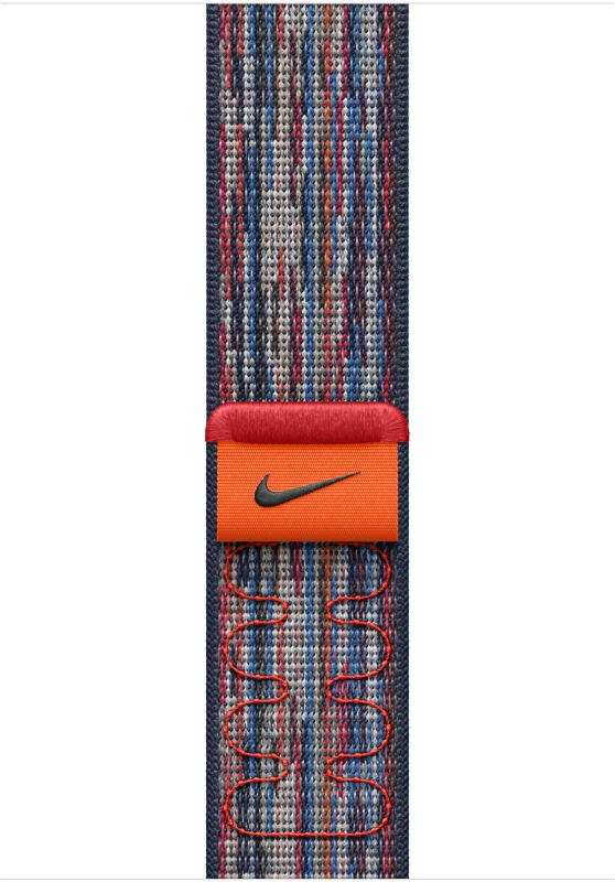Ремешок Apple Nike Sport Loop 46 мм, синий/красный
