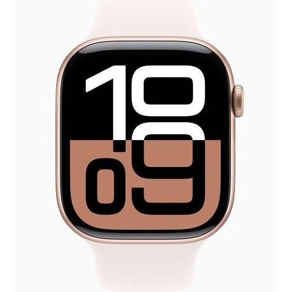 Смарт-часы Apple Watch Series 10 46mm Rose Gold Aluminium Case with Light Blush Sport Band, размер Regular