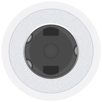 Адаптер Apple Lightning/выход 3,5 мм для наушников, белый