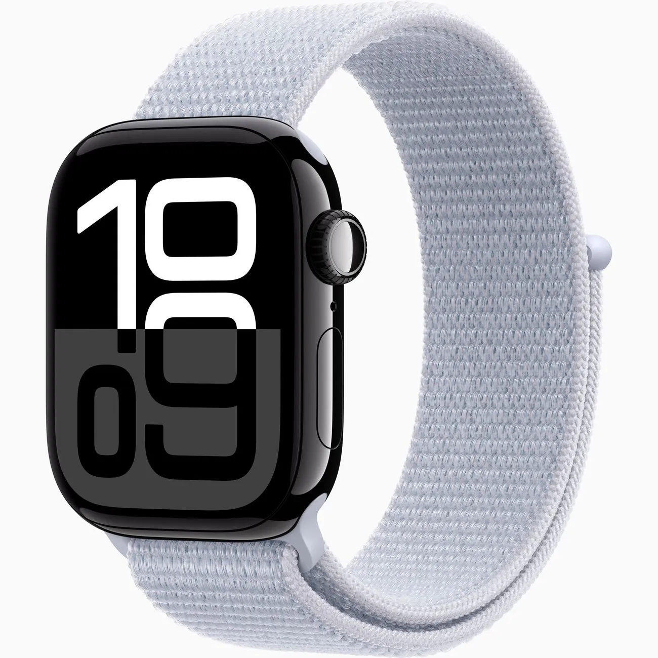 Смарт-часы Apple Watch Series 10 46mm Jet Black Aluminum Case with Blue Cloud Sport Loop, размер Regular