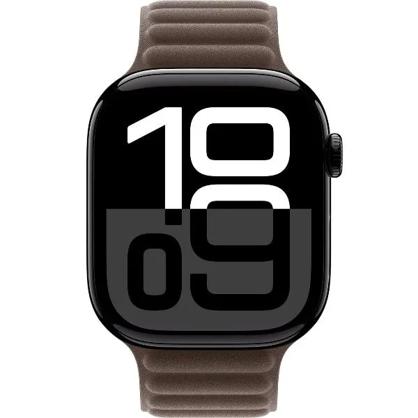 Смарт-часы Apple Watch Series 10 46mm Jet Black Aluminum Case with Dark Taupe Magnetic Link, размер M/L