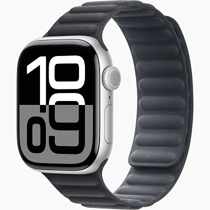 Смарт-часы Apple Watch Series 10 42mm Silver Aluminum Case with Black Magnetic Link, размер S/M