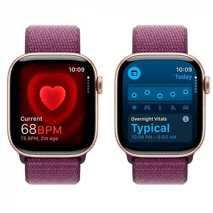 Смарт-часы Apple Watch Series 10 46mm Rose Gold Aluminum Case with Plum Sport Loop, размер Regular