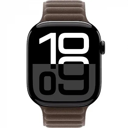 Смарт-часы Apple Watch Series 10 46mm Jet Black Aluminum Case with Dark Taupe Magnetic Link, размер S/M