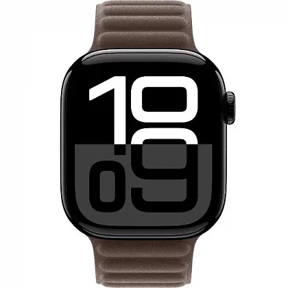 Смарт-часы Apple Watch Series 10 42mm Jet Black Aluminum Case with Dark Taupe Magnetic Link, размер S/M